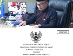 Gubernur SDK Terbitkan Pergub Gerakan Sulbar Mandarras, Perkuat Budaya Literasi sebagai Bagian dari Implementasi Panca Daya