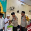 Safari Jumat, Wakapolres Mateng Ingatkan Warga Waspada Karhutla dan Kekeringan Serta Salurkan Bantuan Sembako