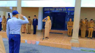 Wakil Bupati Majene Pimpin Apel Pagi Gabungan, Tekankan Disiplin dan Profesionalisme ASN