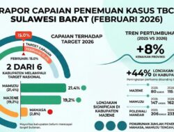 Penemuan Kasus TBC Sulbar Naik 8 Persen, Dua Kabupaten Lampaui Target Nasional