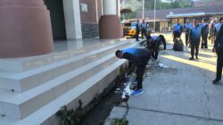Gotong Royong Jaga Kebersihan, Personel Polres Majene Bersihkan Mako dan Asrama, Wakapolres: Lingkungan Bersih Dukung Kinerja Optimal