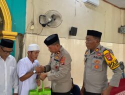 Safari Jumat, Wakapolres Mateng Ingatkan Warga Waspada Karhutla dan Kekeringan Serta Salurkan Bantuan Sembako