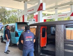Cegah Penyalahgunaan BBM Bersubsidi, Tim URC Passaka Polres Majene Pantau SPBU Lembang dan Rangas