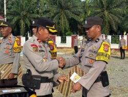 Wakili Kapolres, Wakapolres Mateng Pimpin Apel, Personel Berprestasi Dapat Penghargaan