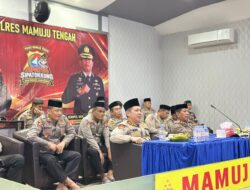 Kapolres dan Seluruh Personel Polres Mamuju Tengah Mengikuti Ngaji Kebangsaan untuk Memperkuat Semangat Pengabdian