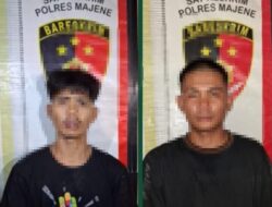 URC Passaka Polres Majene Tangkap Dua Terduga Pelaku Pencurian, Uang Rp12,6 Juta Diamankan