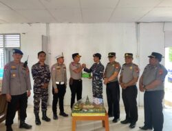 HUT ke-81 TNI, Polres Mateng Sambangi Koramil dan Pos TNI AL