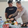 Semarak HUT TNI ke-81, Kapolresta Mamuju Sambangi Lanal Mamuju Bawa Tumpeng dan Kue Tart