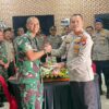 Kejutan Penuh Keakraban, Kapolresta Mamuju Berikan Surprise HUT TNI ke-81 di Kodim 1418/Mamuju