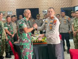 Kejutan Penuh Keakraban, Kapolresta Mamuju Berikan Surprise HUT TNI ke-81 di Kodim 1418/Mamuju